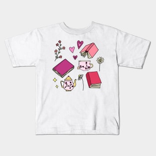 Bookish pattern Kids T-Shirt